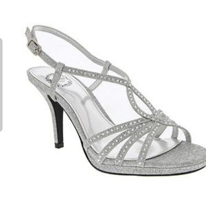 Silver glitter studded Pumps